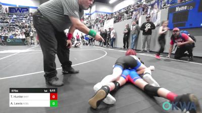 67 lbs Quarterfinal - Taygan Hunke, Smith Wrestling Academy vs Alaura Lewis, Noble Takedown Club