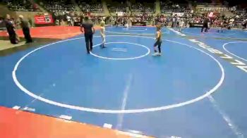 67 lbs Consi Of 8 #1 - River Barbre, Neosho Wrestling vs Armond Goree, Pin-King All Stars