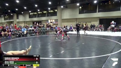 130 lbs Round 3 (6 Team) - Sarah Branch, Not Plain Jane`s vs Shai Ring, TN AAU- Chaos