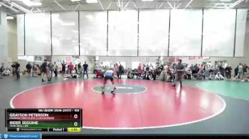 100 lbs Round 2 - Grayson Peterson, Madison Wrestling Club/Hammers vs Rider Seguine, Team Real Life