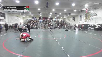 165 lbs Champ. Round 1 - Wyatt Clayton, Lancaster vs Matthew Estevez, Marshall