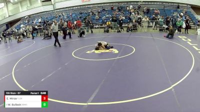 10U Boys - 67 lbs Cons. Round 4 - Wyatt Bullock, South Side Wrestling Club vs Eesa Mirza, Florida