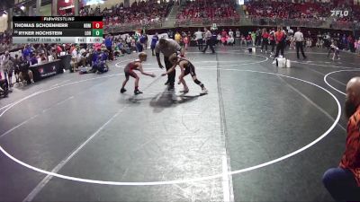 59 lbs Cons. Round 1 - Thomas Schoenherr, North Bend Matcats vs Ryker Hochstein, League Of Heroes