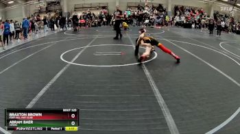 85 lbs Cons. Round 2 - Braxton Brown, Fort Hill Mat Club vs Abram Baer, Vipers