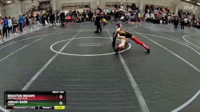 85 lbs Cons. Round 2 - Braxton Brown, Fort Hill Mat Club vs Abram Baer, Vipers