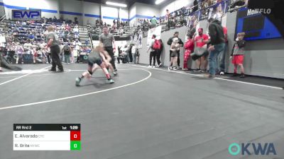 58 lbs Rr Rnd 2 - Emmett Alvarado, Comanche Takedown Club vs Rodie Brite, Newcastle Youth Wrestling