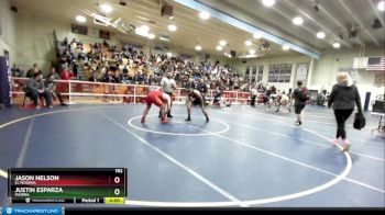 182 lbs Champ. Round 1 - Jason Nelson, El Modena vs Justin Esparza, Marina