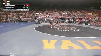 235 lbs Quarterfinal - Ava Rowland, Concordia HS vs Chloe Pope, Girard HS