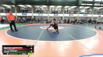 124-129 lbs Cons. Round 2 - Dylan Woolsey, Wardogs vs Braxton Vanderveen, Eureka High School