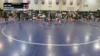 131 Frosh/soph Cons. Round 2 - Mikalah Konz, Iowa Lakes CC vs Grey Peck, Augsburg University