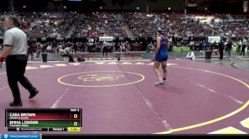 138 lbs Cons. Round 2 - Emma Lowder, Thunder Ridge vs Cara Brown, Couer D Alene