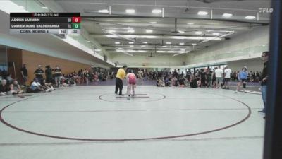 132 lbs Cons. Round 4 - Damien Jaime Balderrama, Tucson Cyclones vs Adden Jarman, Mesa High