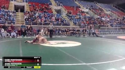 132 lbs Placement Matches (8 Team) - Gabe Mortensen, W4-Minot vs Kane Mathiason, E2-Fargo Davies