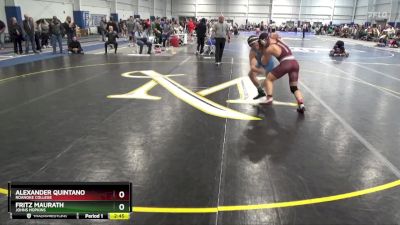 157 lbs Cons. Round 2 - Fritz Maurath, Johns Hopkins vs Alexander Quintano, Roanoke College