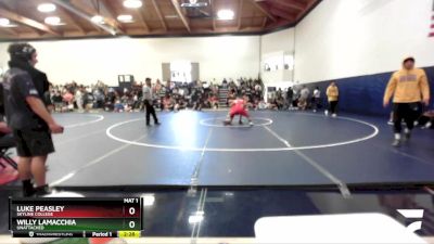 174 lbs Champ. Round 1 - Willy Lamacchia, Unattached vs Luke Peasley, Skyline College