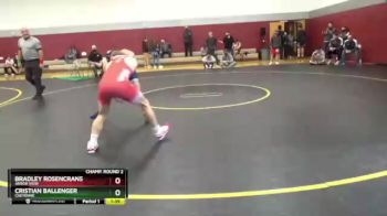 138 lbs Champ. Round 2 - Cristian Ballenger, Cheyenne vs Bradley Rosencrans, Arbor View