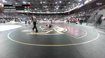 138 lbs Cons. Round 3 - Mathew Hewett, Highland vs Wyatt Griffith, Fruitland