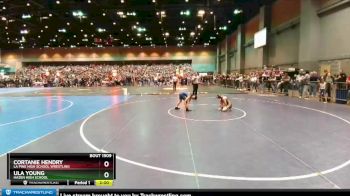 100 lbs Semifinal - Ula Young, Hazen High School vs Cortanie Hendry, La Pine High School Wrestling