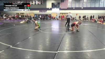 130 lbs Cons. Round 3 - Jenna Steenblock, Cedar Rapids Kennedy vs Vivienne Heller, Iowa City High