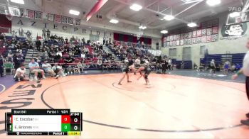 106 lbs 1st Place Match - Emilio Escobar, Granite Hills vs Elias Briones, Poway