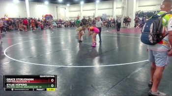 125 lbs Quarters & Wb (16 Team) - Kylee Hopkins, RPA/Head Hunters Wrestling Club vs Grace Storjohann, Team Iowa Beach Bums