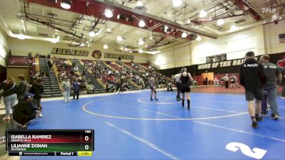 140 lbs Cons. Semi - Lilianne Donan, Silverado vs Isabella Ramirez, Granite Hills