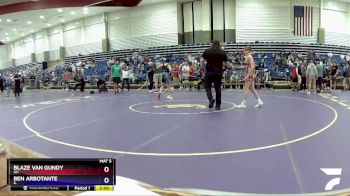 120 lbs Champ. Round 2 - Blaze Van Gundy, OH vs Ben Arbotante, IL