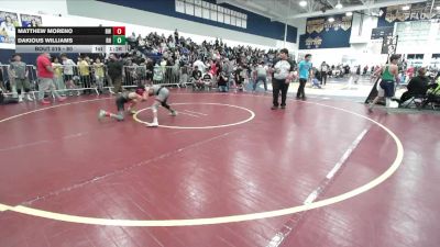 80 lbs Champ. Round 1 - Dakious Williams, Rough House vs Matthew Moreno, Reign WC