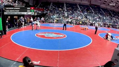 2A-190 lbs Quarterfinal - Jackson Lowery, Coahulla Creek vs Asa Smith-Foot, Union County