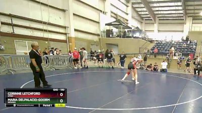 150 lbs Quarterfinal - Corinne Letchford, Utah vs Maria Delpalacio-Goormastic, Nevada