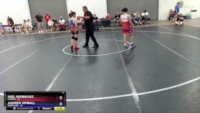 130 lbs Quarterfinals (8 Team) - Axel Rodriguez, Illinois vs Andrew Kimball, Maryland