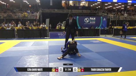 Tiago Carazzai Thayer vs Ezra David Waite 2025 Pan Kids Jiu-Jitsu IBJJF Championship