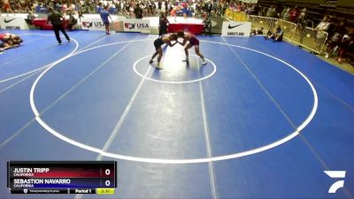 92 lbs Quarterfinal - Justin Tripp, California vs Sebastion Navarro, California