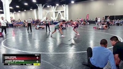 175 lbs Round 5 (6 Team) - Jagger Sportsman, Team STL Blue vs Cole Ditzig, Ohio Titan Red