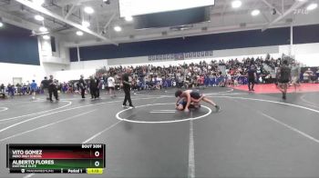 120 lbs Champ. Round 2 - Vito Gomez, Indio High School vs Alberto Flores, Eastvale Elite