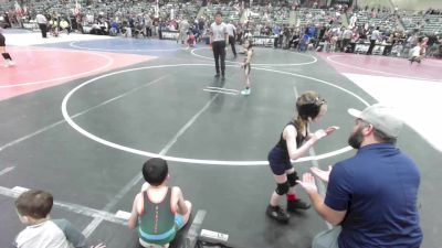 46 lbs Quarterfinal - Alice McCoy, Charger WC vs Mattie Wakefield, Elko WC