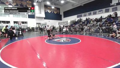 70 lbs Cons. Round 1 - Cyra Eskandari, So Cal Hammers Wrestling vs Colton Gibeau, Reign WC
