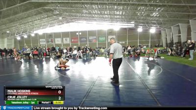 92 lbs Quarterfinal - Malik Hoskins, Cyclones Wrestling & Fitness vs Crue Jolley, Payson Lion Wrestling Club