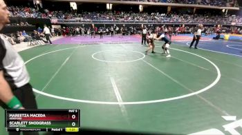 5A 185 lbs Champ. Round 1 - Scarlett Snodgrass, Georgetown vs Mareetza Maceda, Hereford