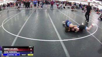 155 lbs Round 2 - Piper Zatechka, Nebraska Wrestling Academy vs Ximena Galarza, Wrestling With Character