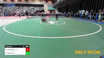 84 lbs Consi Of 4 - Audrey Lensegrav, Askeo International Matclub vs Emma Martinez, Red Wave Wrestling