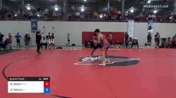 77 kg Quarterfinal - Brendon Abdon, Arkansas RTC vs Quinlan Nelson, Illinois