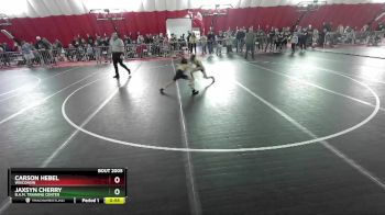 63 lbs Champ. Round 1 - Carson Hebel, Wisconsin vs Jaxsyn Cherry, B.A.M. Training Center