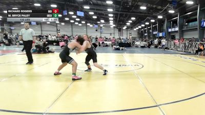 132 lbs Rr Rnd 3 - Richard Rogers, Indiana Outlaws Yellow - HSB vs M. Bryce Paley, Orchard South WC - HSB