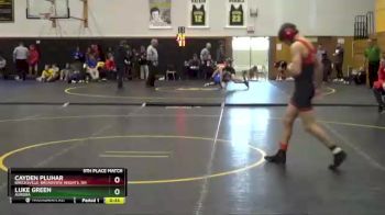 120 lbs 5th Place Match - Luke Green, Aurora vs Cayden Pluhar, Brecksville-Broadview Heights, OH