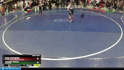 56 lbs Cons. Round 3 - Tace Atkinson, Payson Lions Wrestling Club vs Jagger Desch, Shootbox