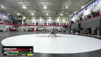 125 lbs Cons. Round 3 - Adonias Cantu, Colorado Mesa vs Jaxson Newcomb, Newman