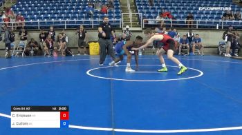 132 lbs Cons 64 #2 - Cael Erickson, Wisconsin vs Jordan Cullors, Oklahoma