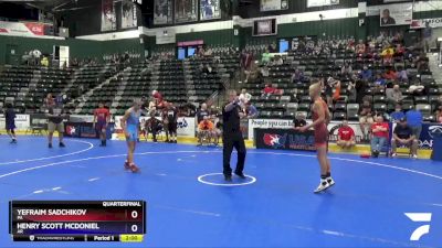 110 lbs Quarterfinal - Yefraim Sadchikov, PA vs Henry Scott McDoniel, AR