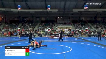 120 lbs Quarterfinal - Isaiah Wilson, Team Brawlers (KS) vs David Alonso, CVBJJ